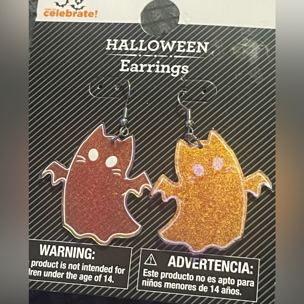 🔴 3/$12 Halloween Holographic Ghost Earrings! NEW!